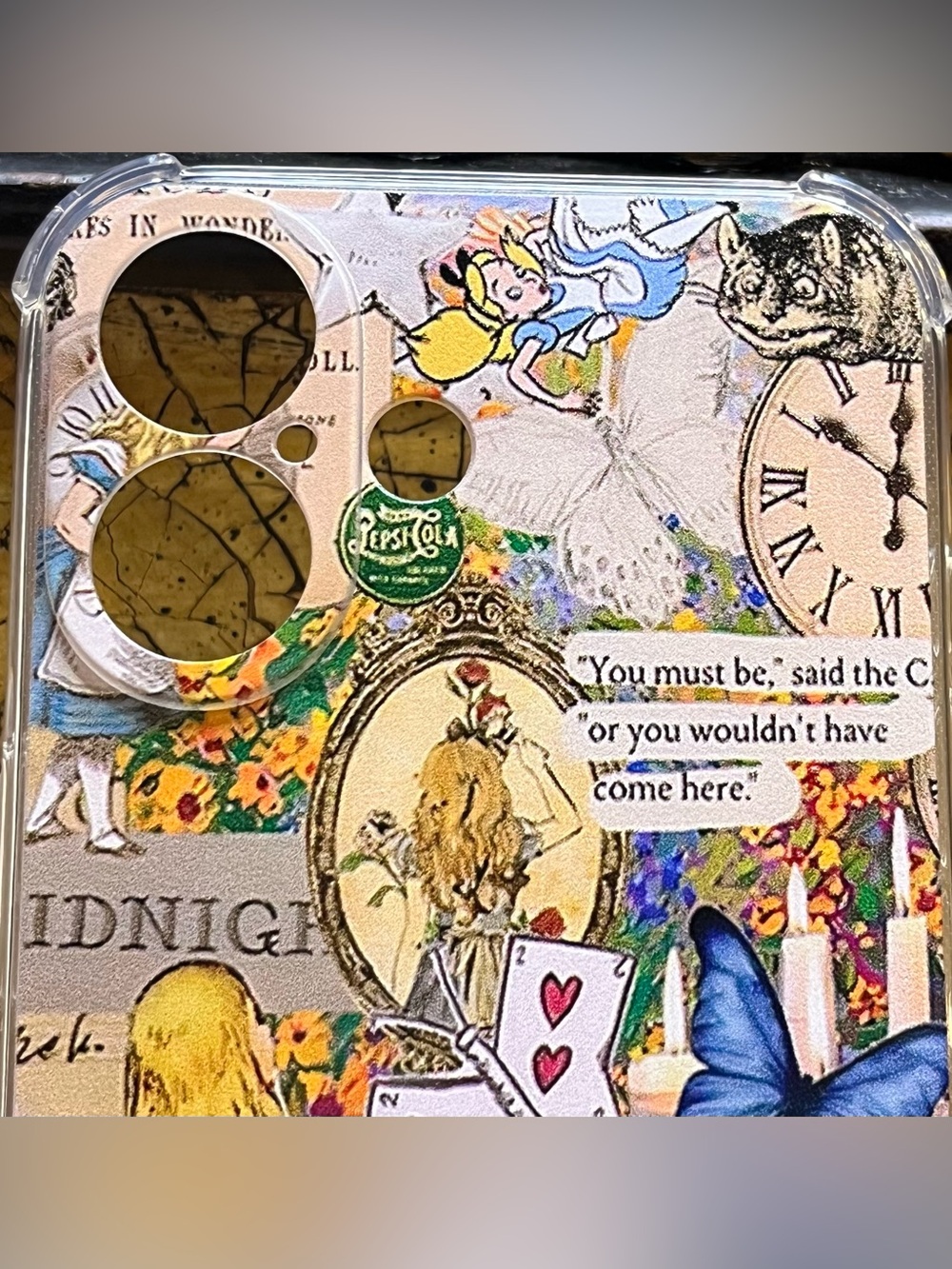 Alice in Wonderland Collage Clear iPhone 16 Case *See notes in description - Picture 6 of 7